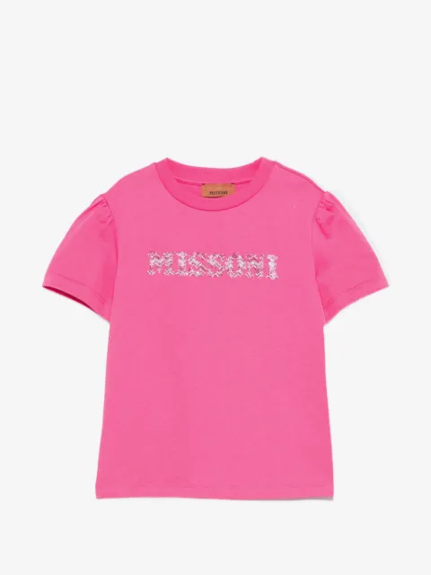 Missoni Kids playera con logo y detalles