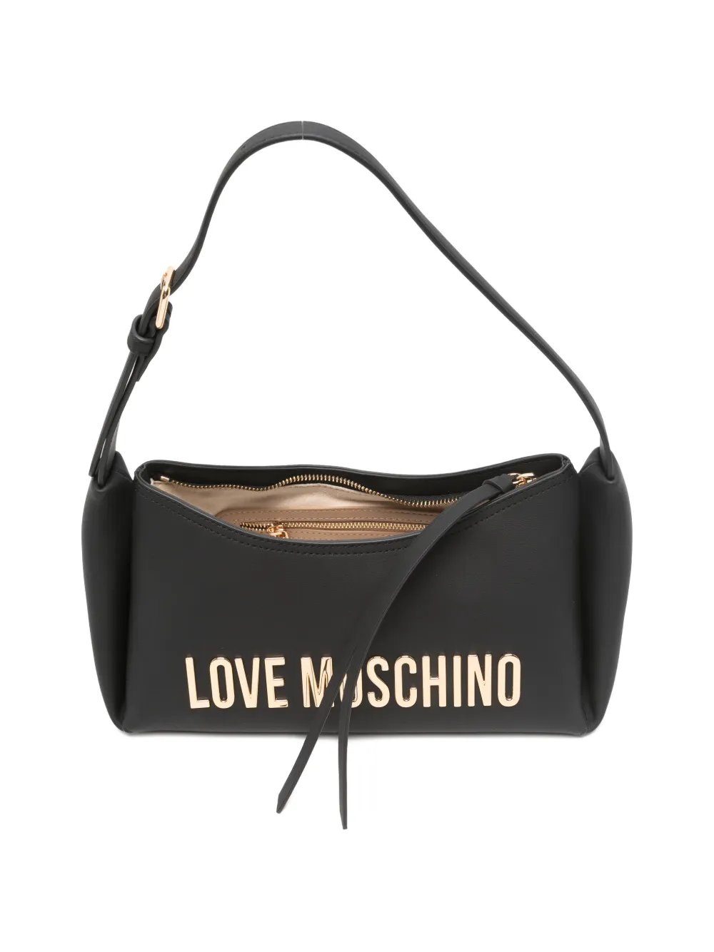 Love Moschino Schoudertas met logo Zwart