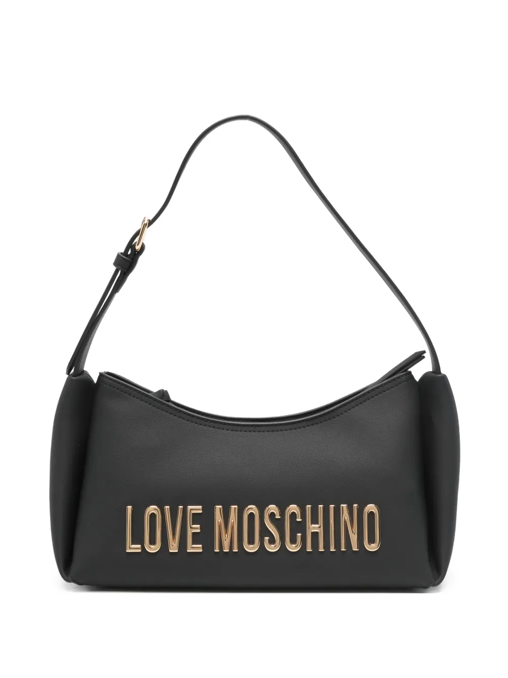 Love Moschino logo-lettering shoulder bag - Nero