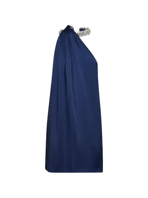 Stella McCartney asymmetric pearl-necklace mini dress