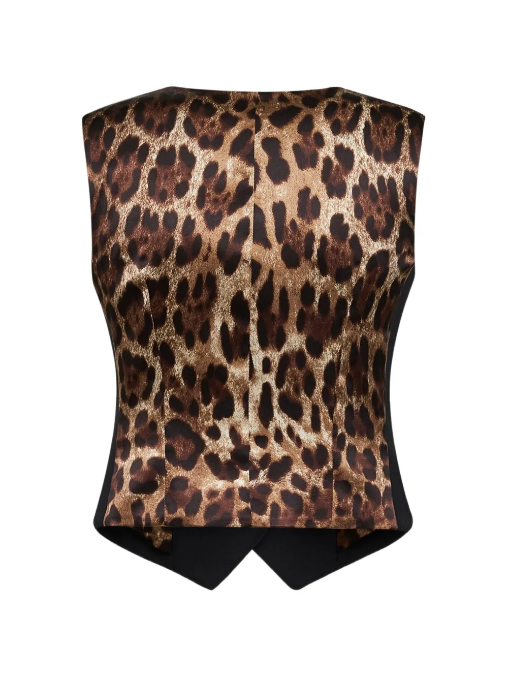 Dolce & Gabbana Gilet met luipaardprint Zwart