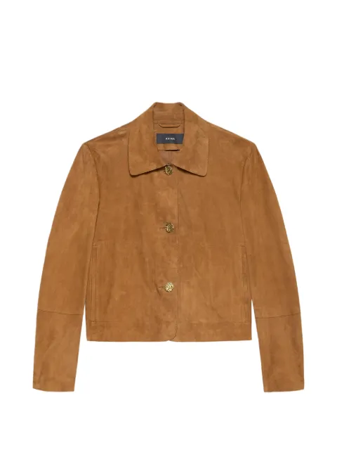 Arma buttoned leather jacket