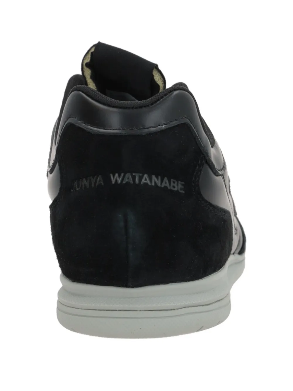 Junya Watanabe Soepele leren suède sneakers Zwart
