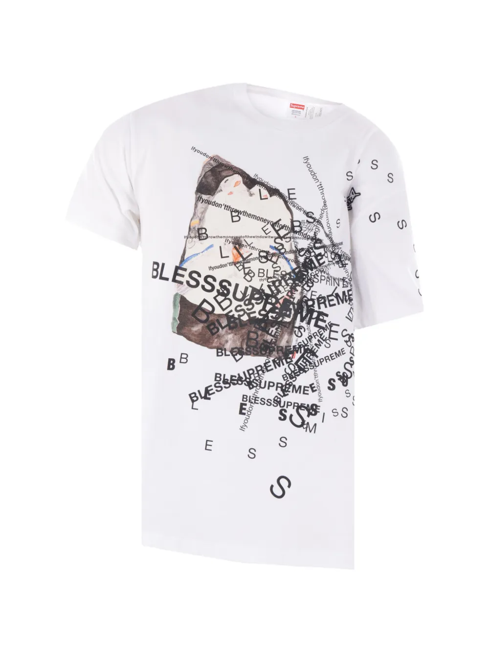 Bless graphic-print short-sleeve T-shirt - Bianco