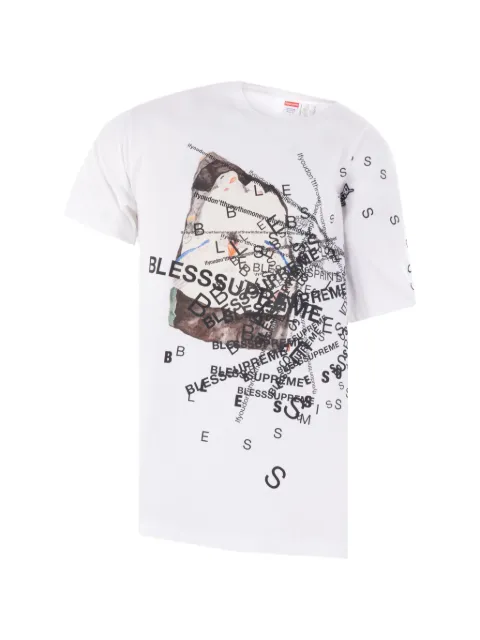 Bless graphic-print short-sleeve T-shirt