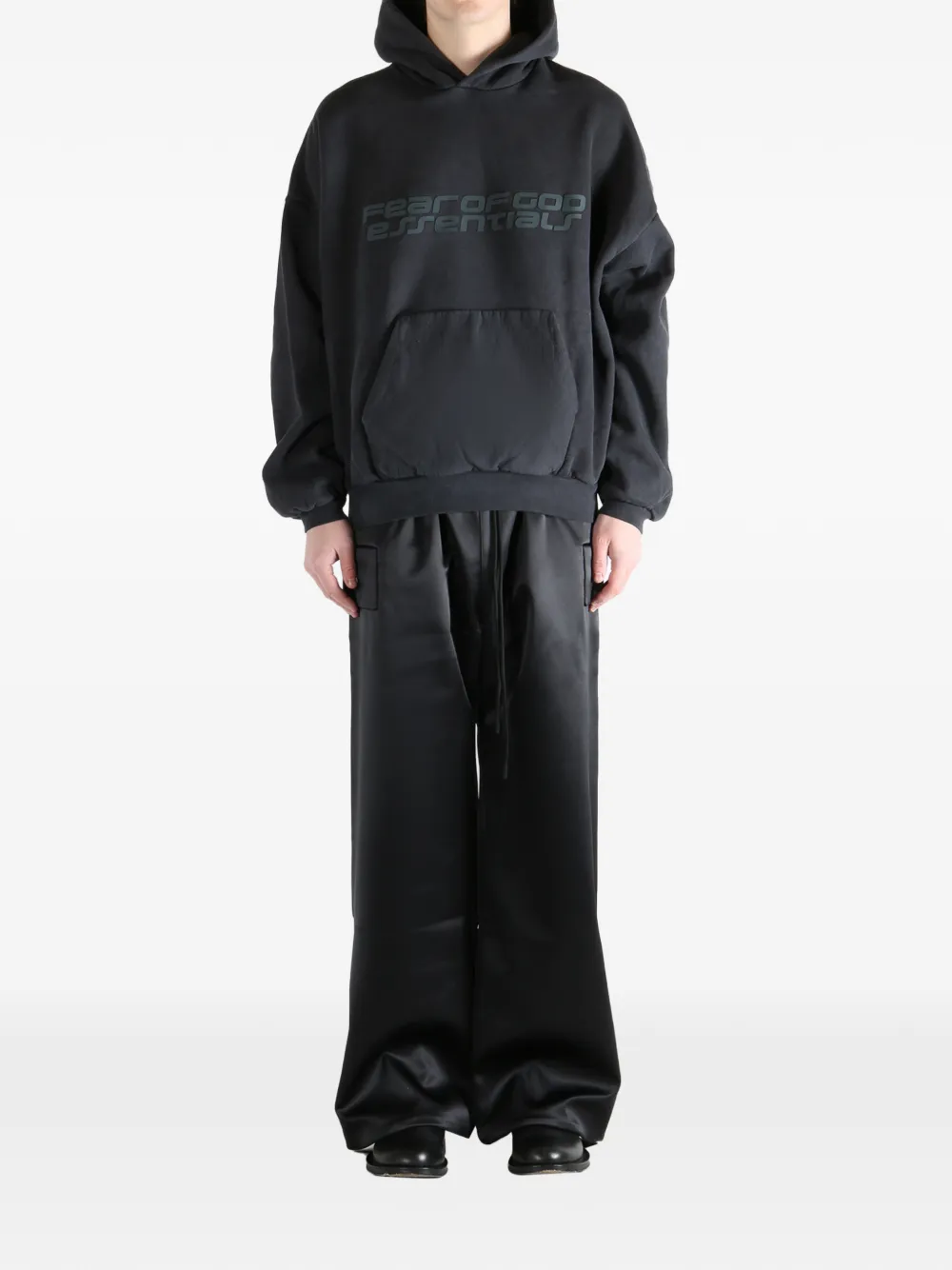 FEAR OF GOD ESSENTIALS 90s fleece hoodie Grijs