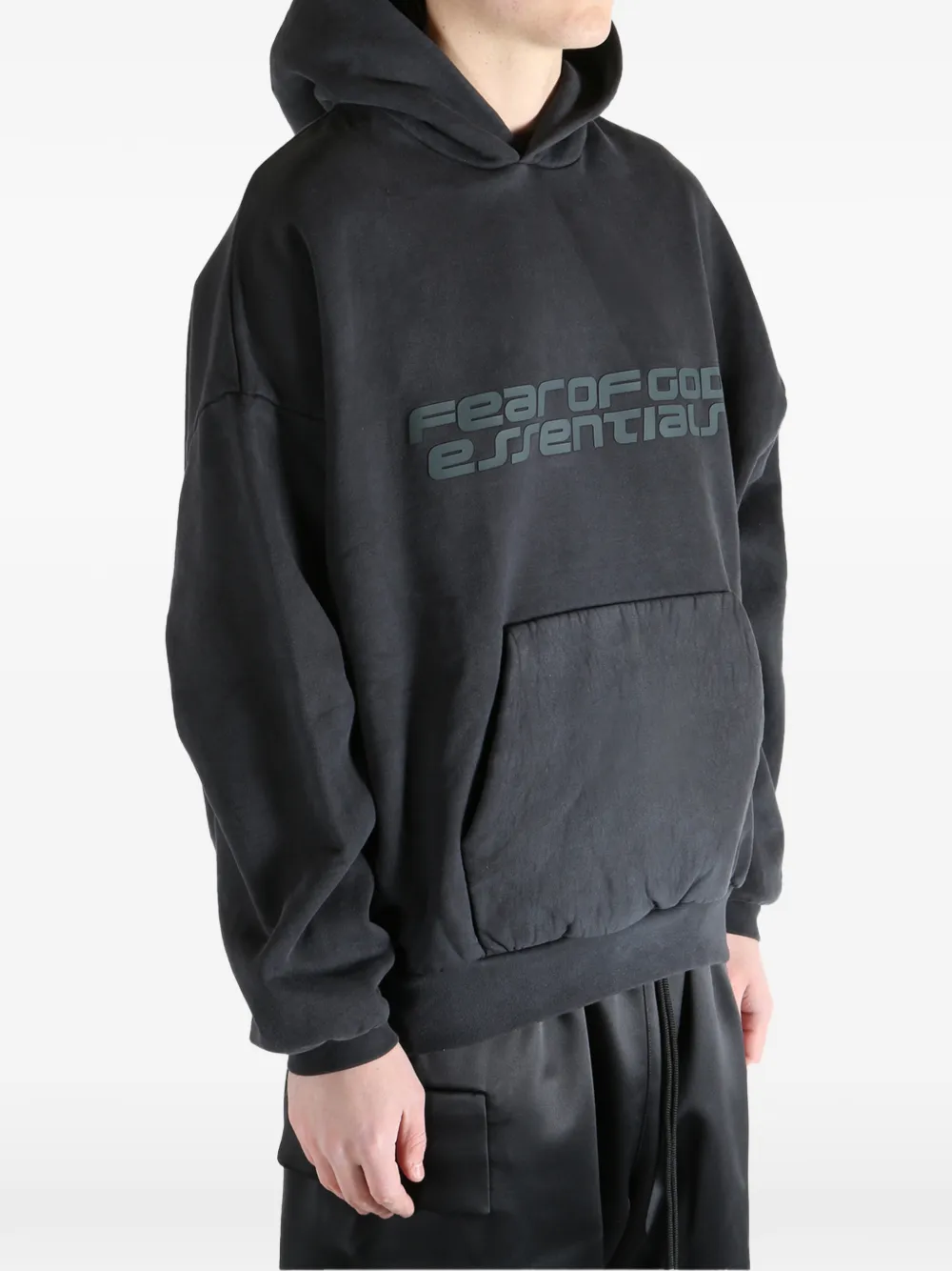 FEAR OF GOD ESSENTIALS 90s fleece hoodie Grijs