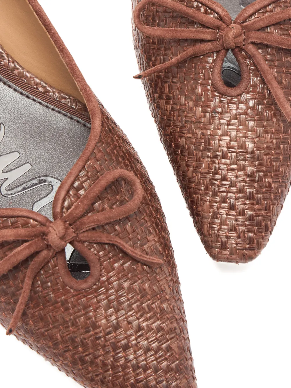 Sam Edelman Ballerina's met puntige neus Bruin