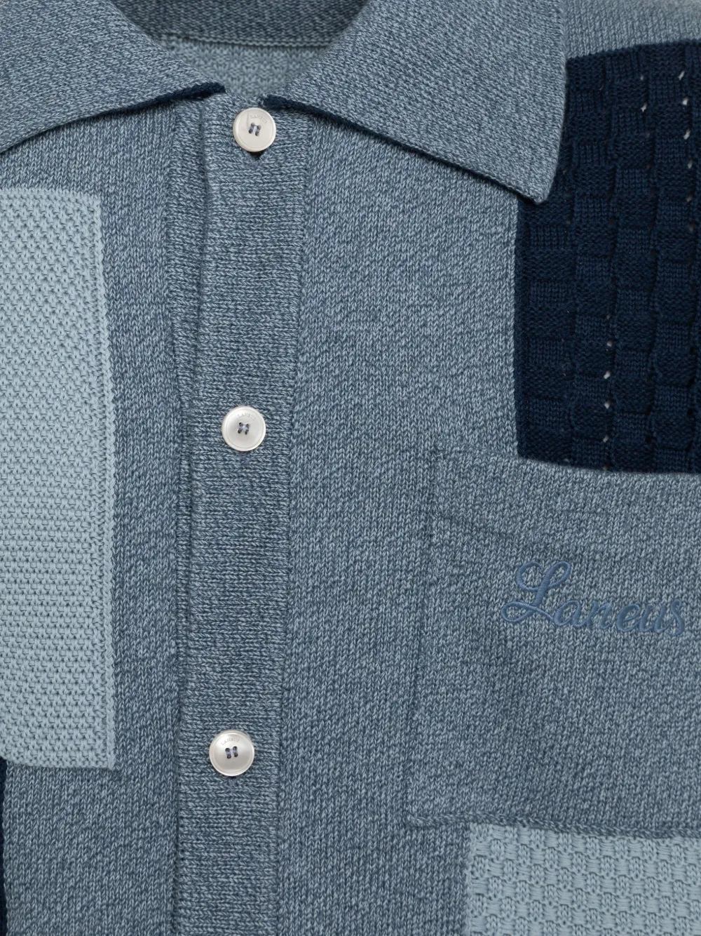  Laneus Knitted Shirt - Blue 