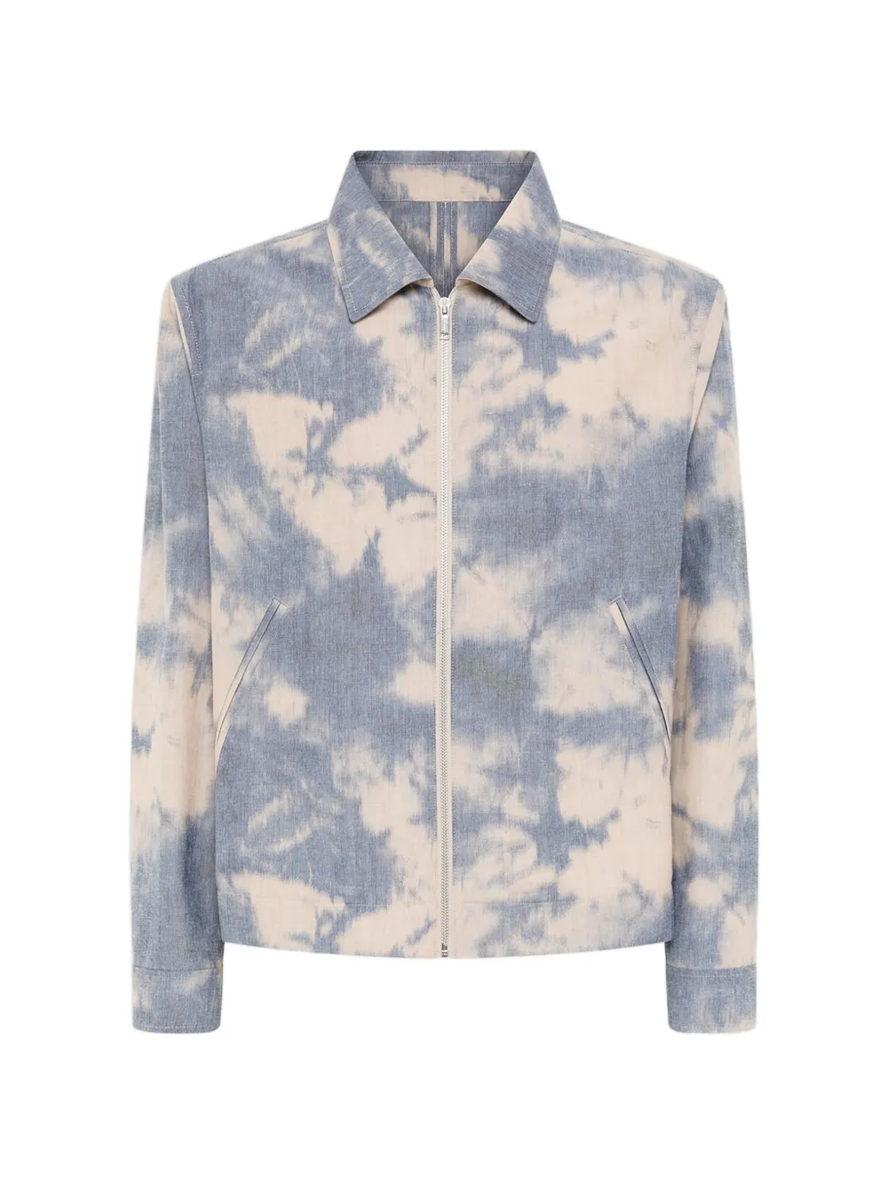Laneus Giacca con fantasia tie dye - Blu