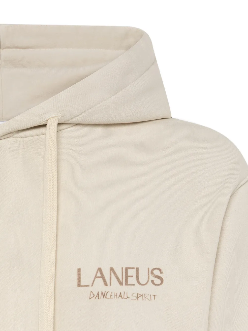 Laneus Sweater met capuchon en rits Beige