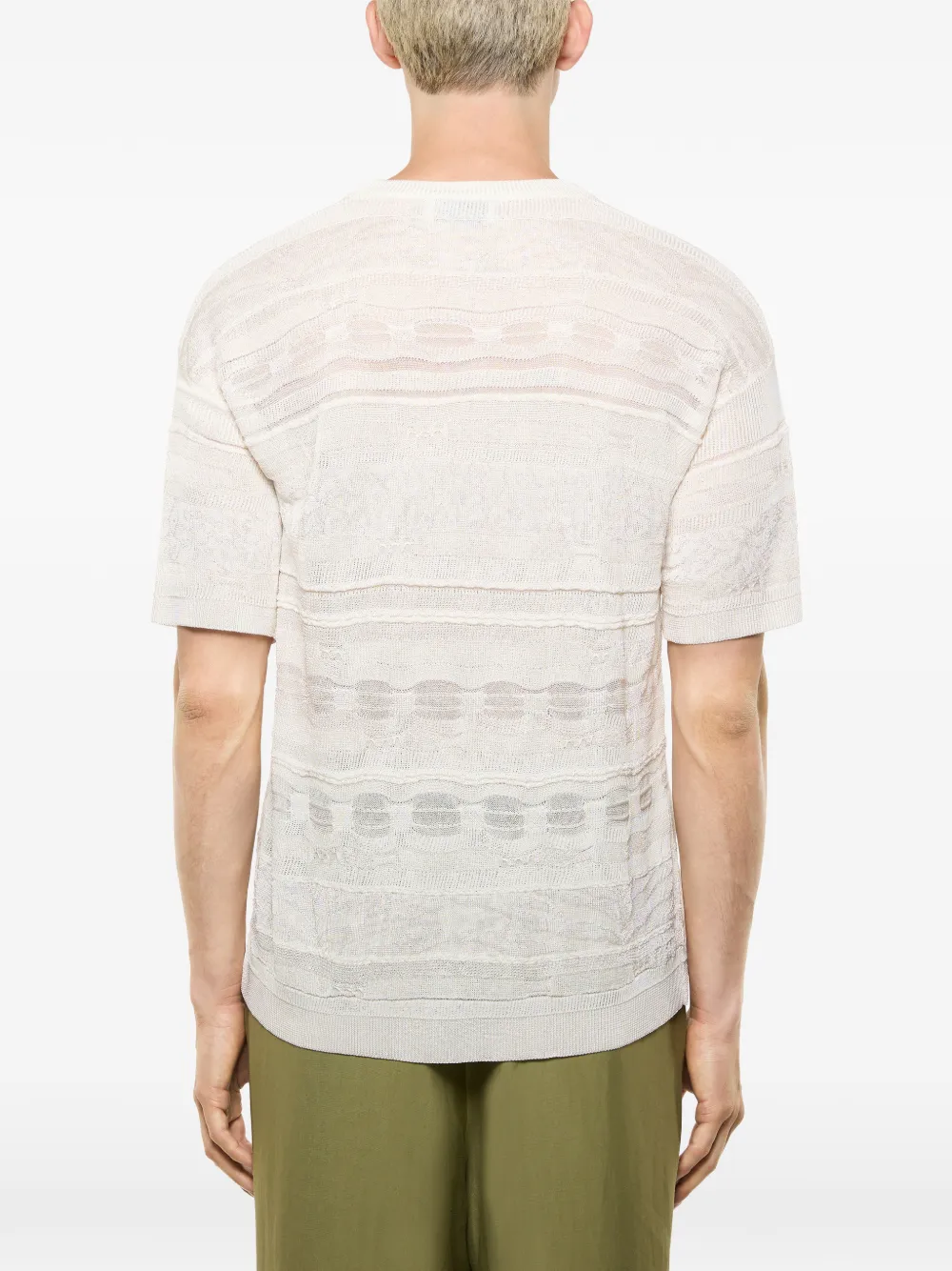  Laneus Knitted T-shirt - White 