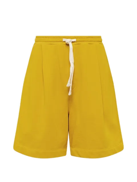 Laneus drawstring fleece shorts