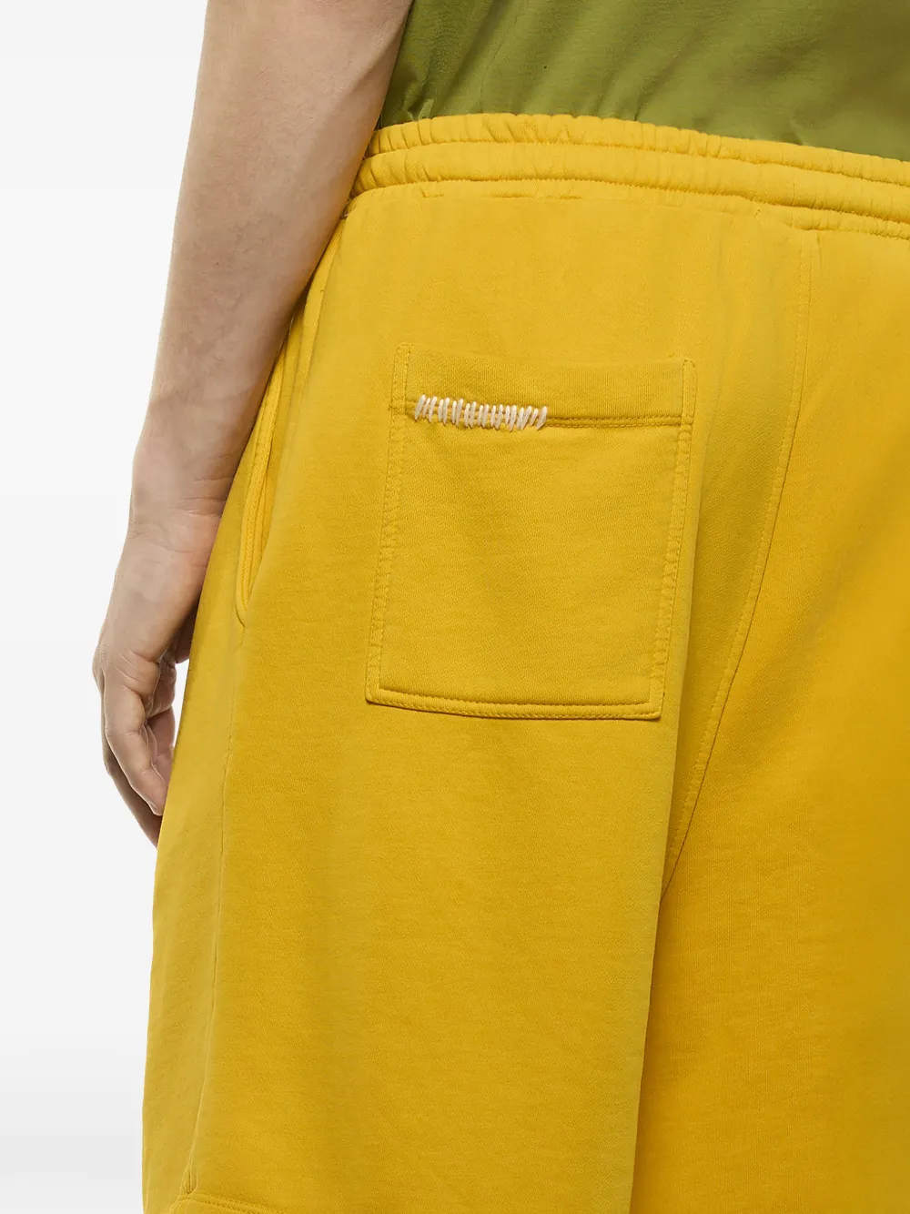 Laneus Shorts met trekkoord Geel