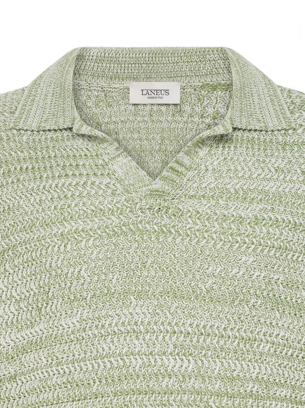 Laneus Gebreid boxy T-shirt Groen