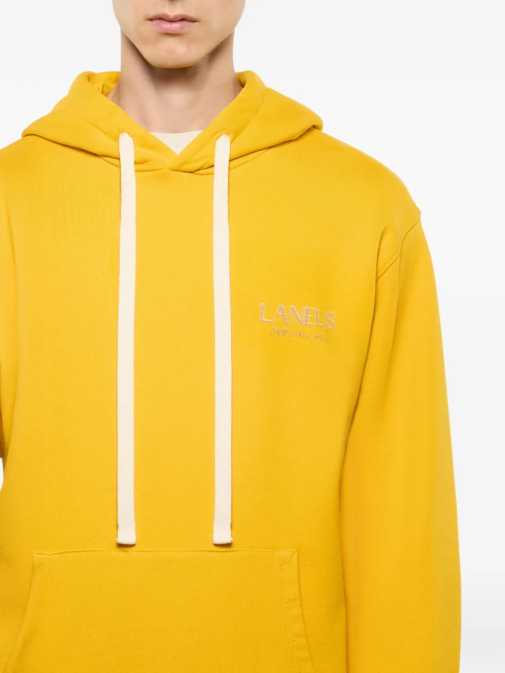 Laneus Hoodie met print Geel