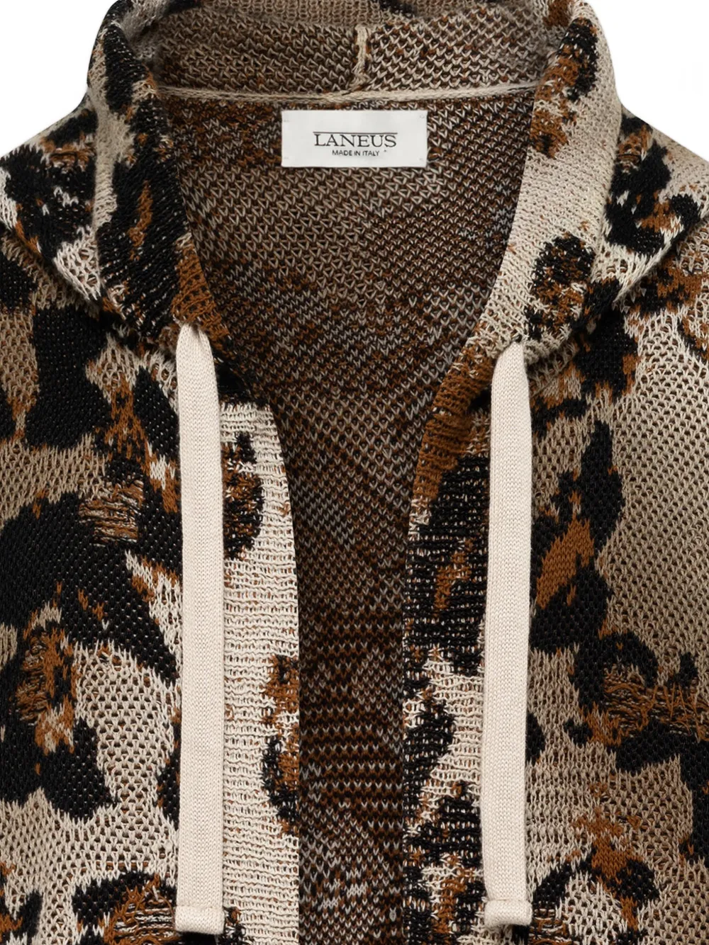 Leopard-Print Hooded Cardigan