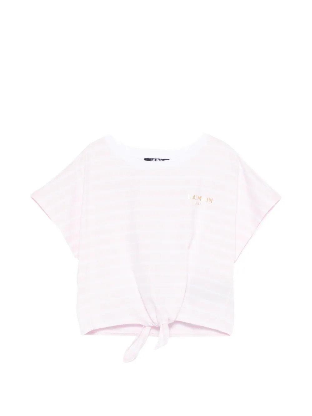Balmain Kids striped T-shirt - Rosa