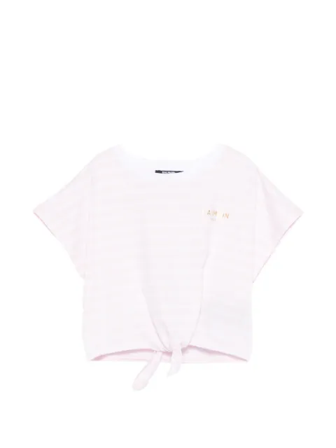 Balmain Kids striped T-shirt
