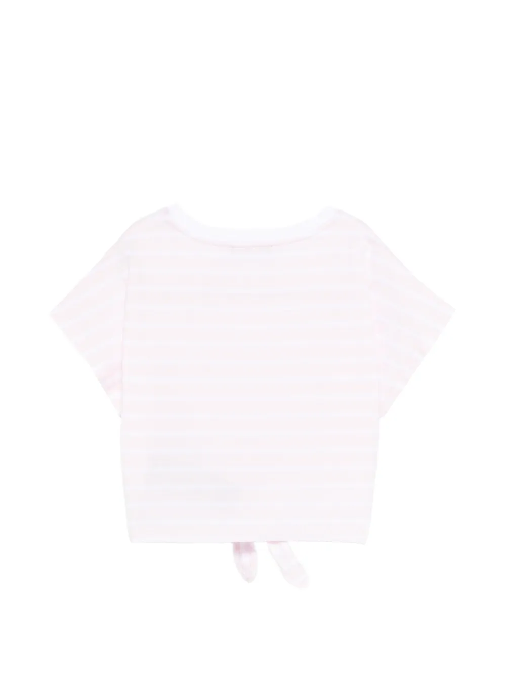 Balmain Kids Gestreept T-shirt Roze