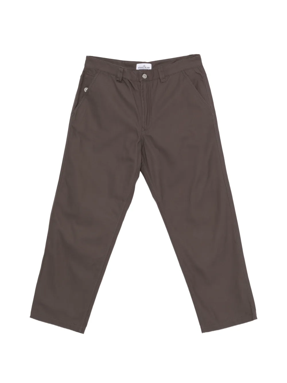 Stone Island logo-patch trousers - Grigio