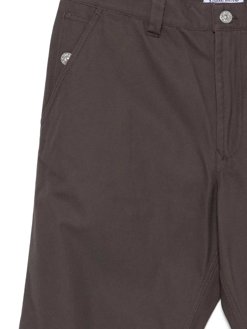 Stone Island 3100014 katoenen canvas broek Grijs