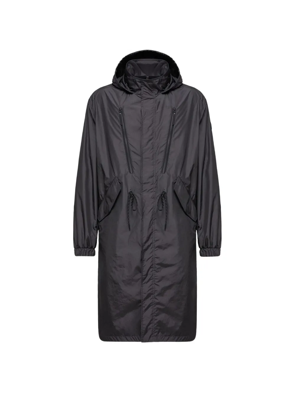 Moncler Aliso hooded rain coat | Grey | Image 1