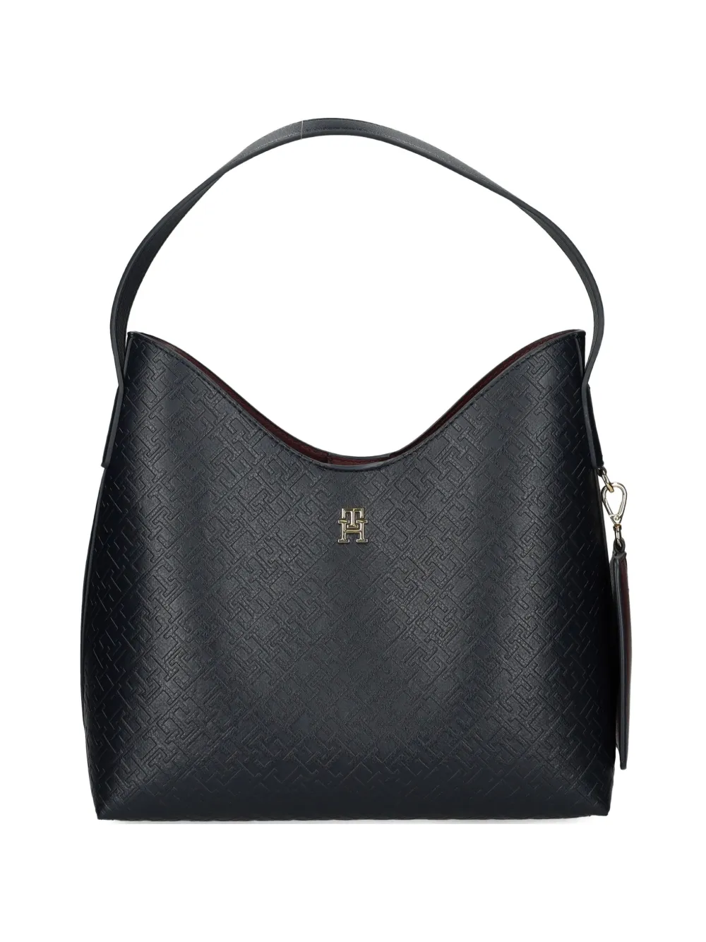 Tommy Hilfiger monogram embossed tote bag - Blu