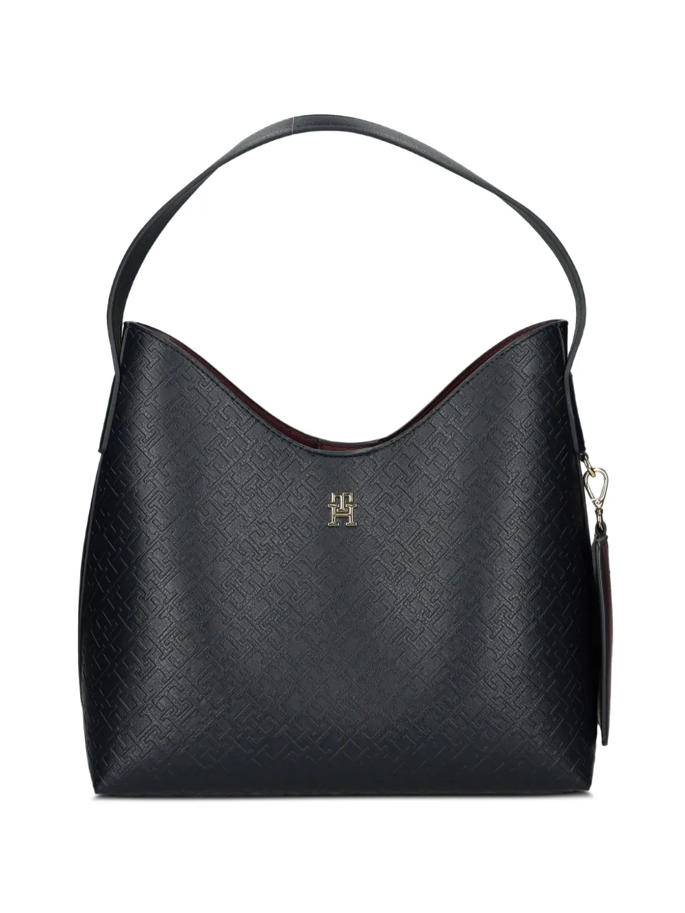 Tommy Hilfiger monogram embossed tote bag - Blu