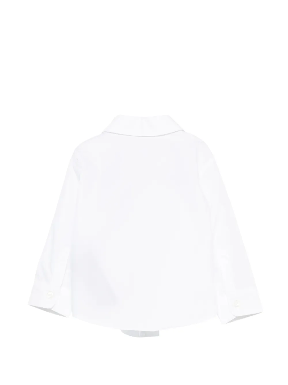 Balmain Kids Shirt met geborduurd logo Wit