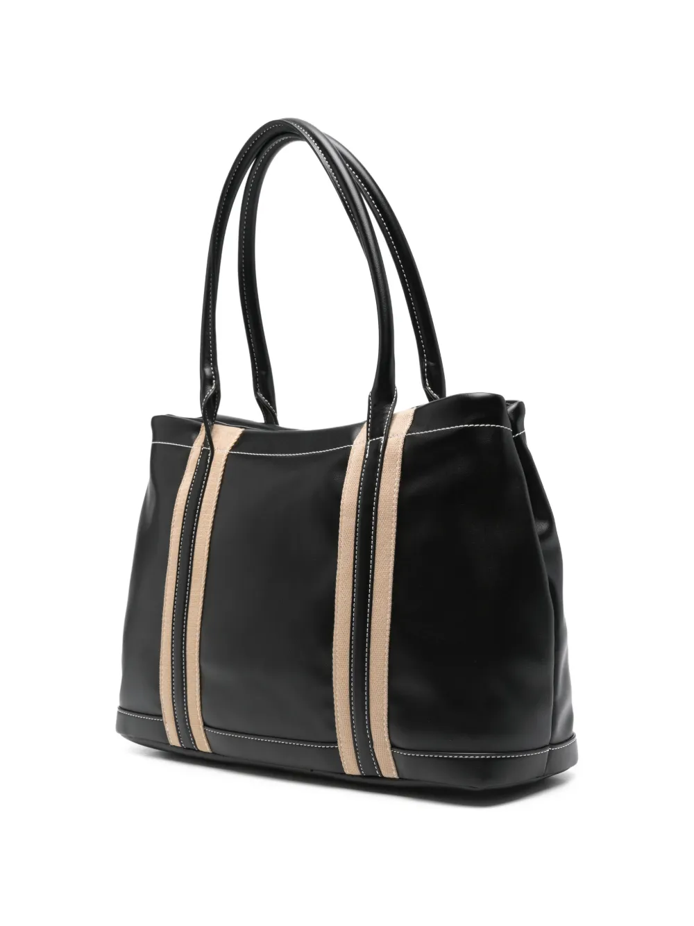  Love Moschino Logo-patch Shoulder Bag - Black 