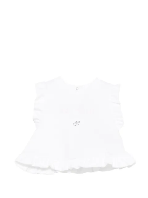 Balmain Kids playera con volantes