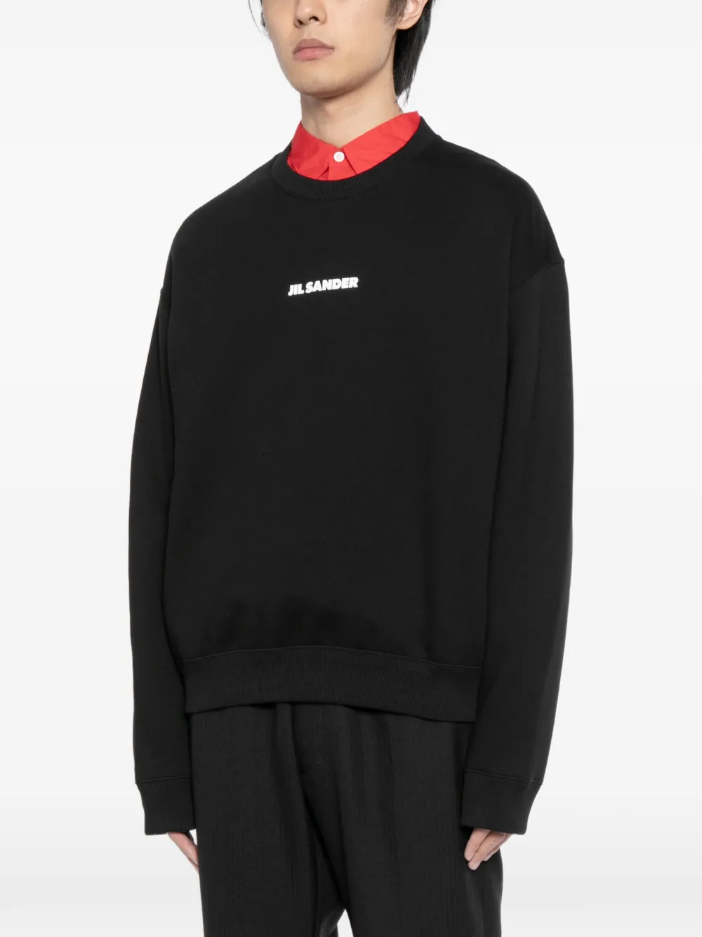 Jil Sander Sweater met logoprint Zwart