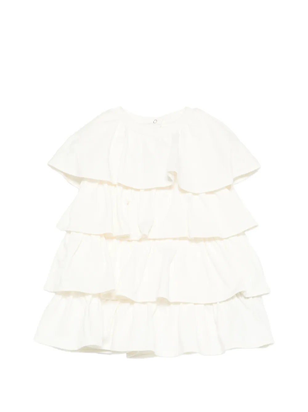 Balmain Kids ruffled dress - Bianco