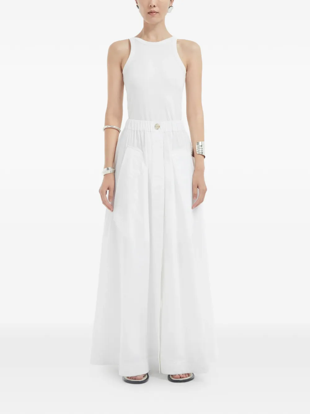  Co Collection Parachute Skirt - White 