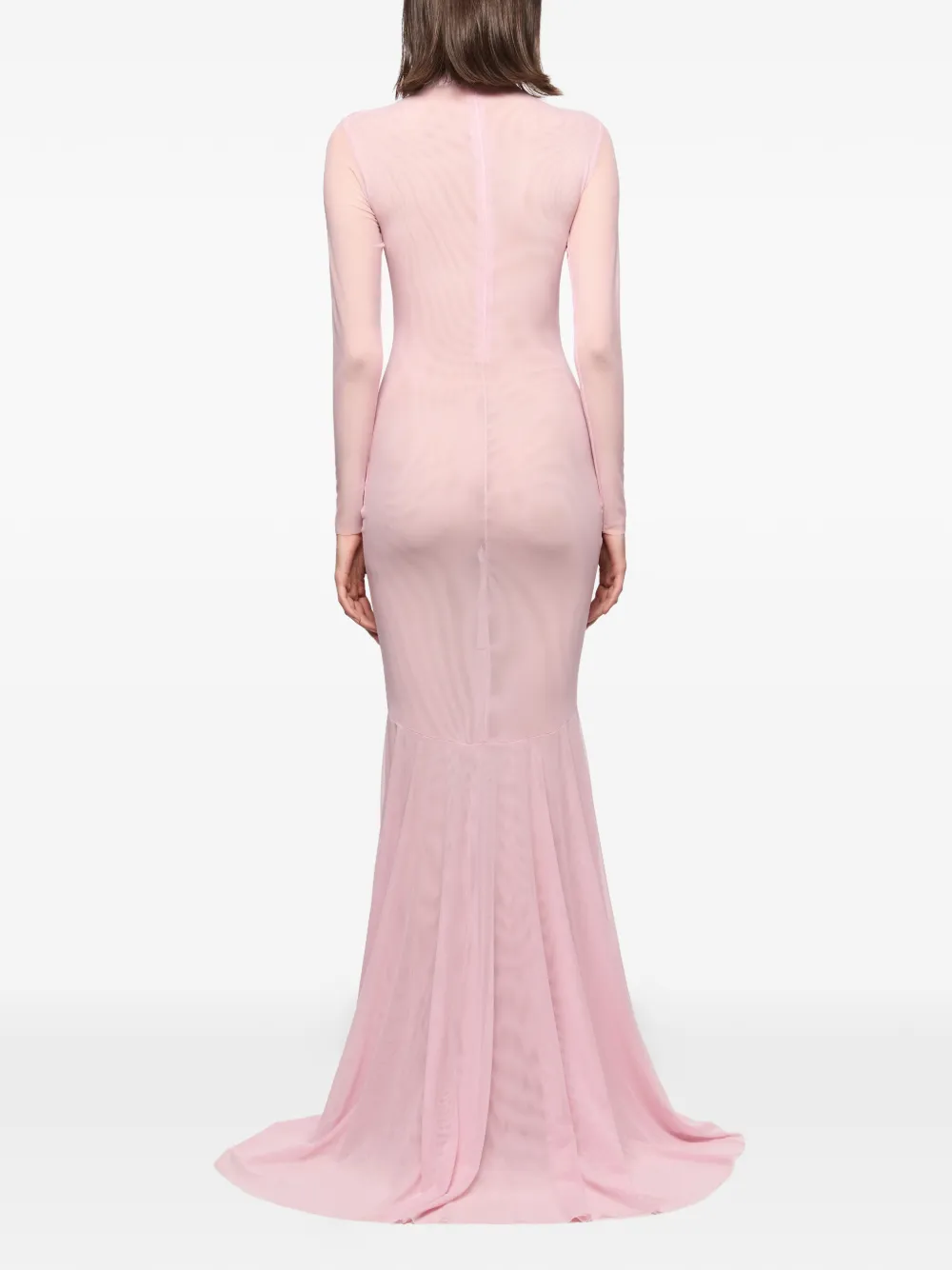 Atu Body Couture Maxi-jurk met lange mouwen Roze