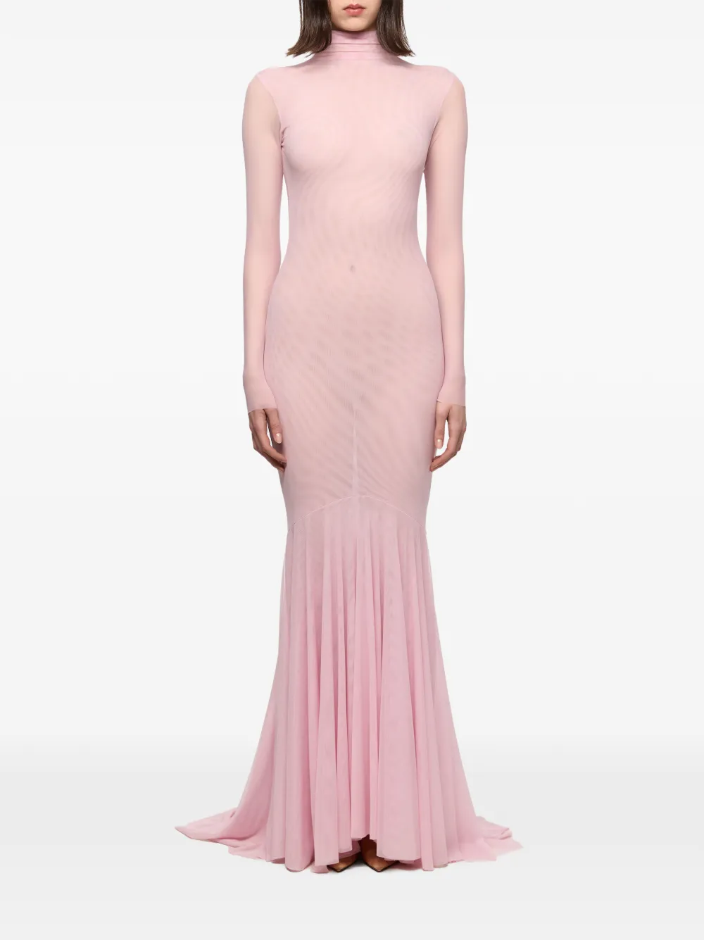 Atu Body Couture long-sleeved mermaid maxi dress - Rosa