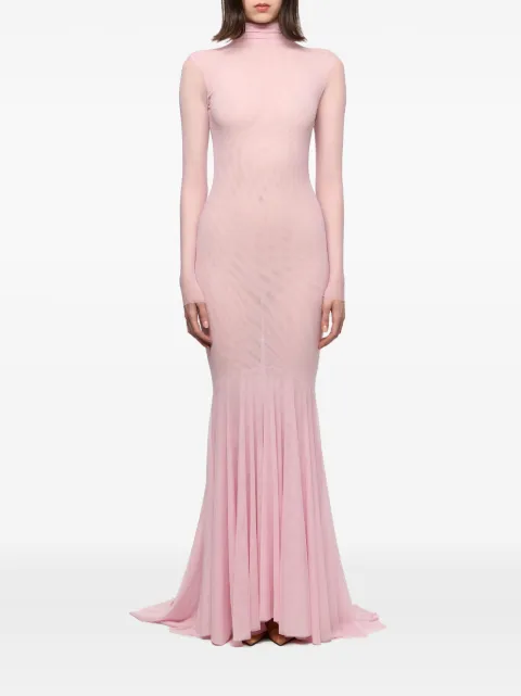 Atu Body Couture robe longue sirène à manches longues