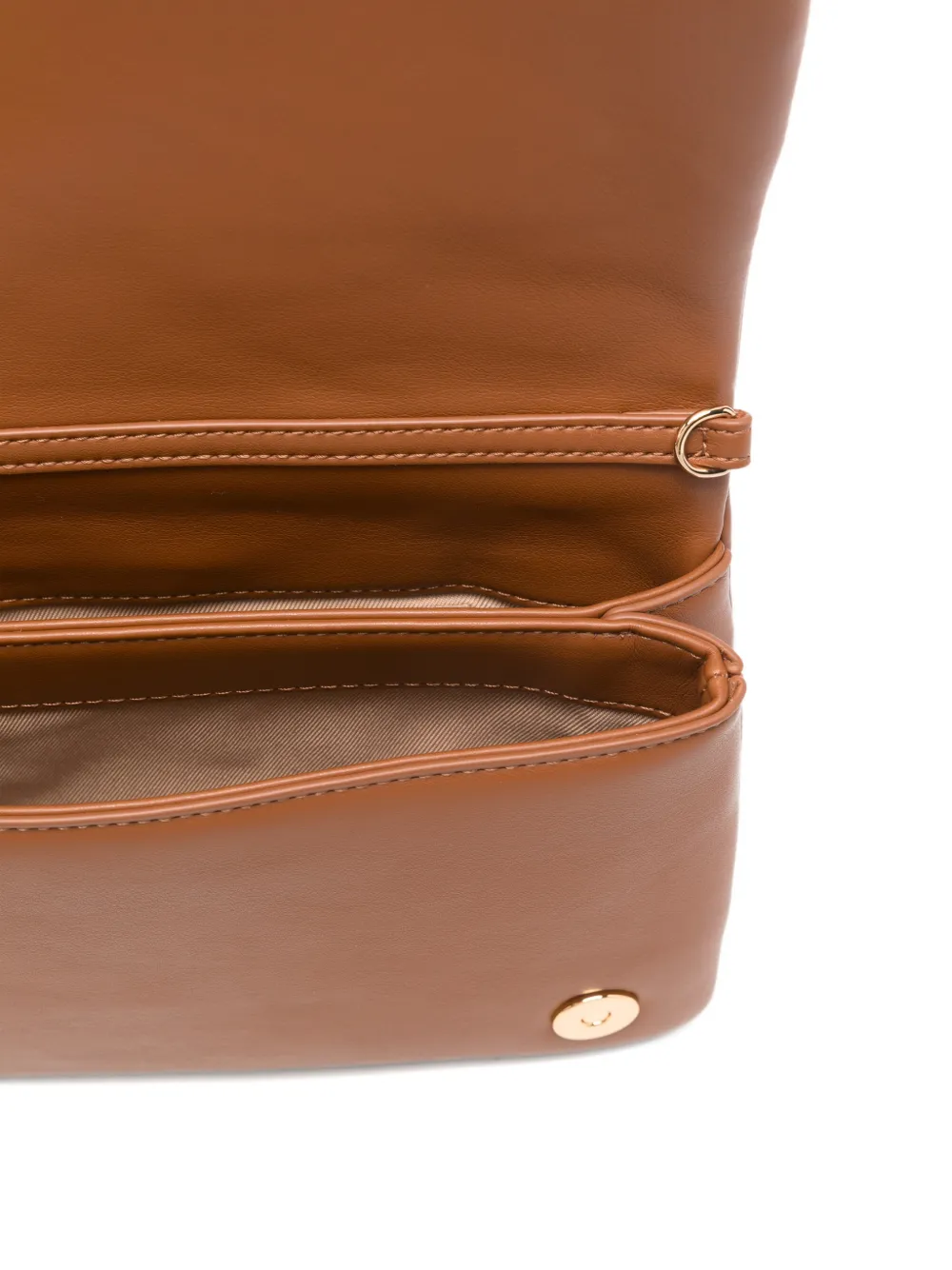 Love Moschino Gewatteerde crossbodytas met logo Bruin