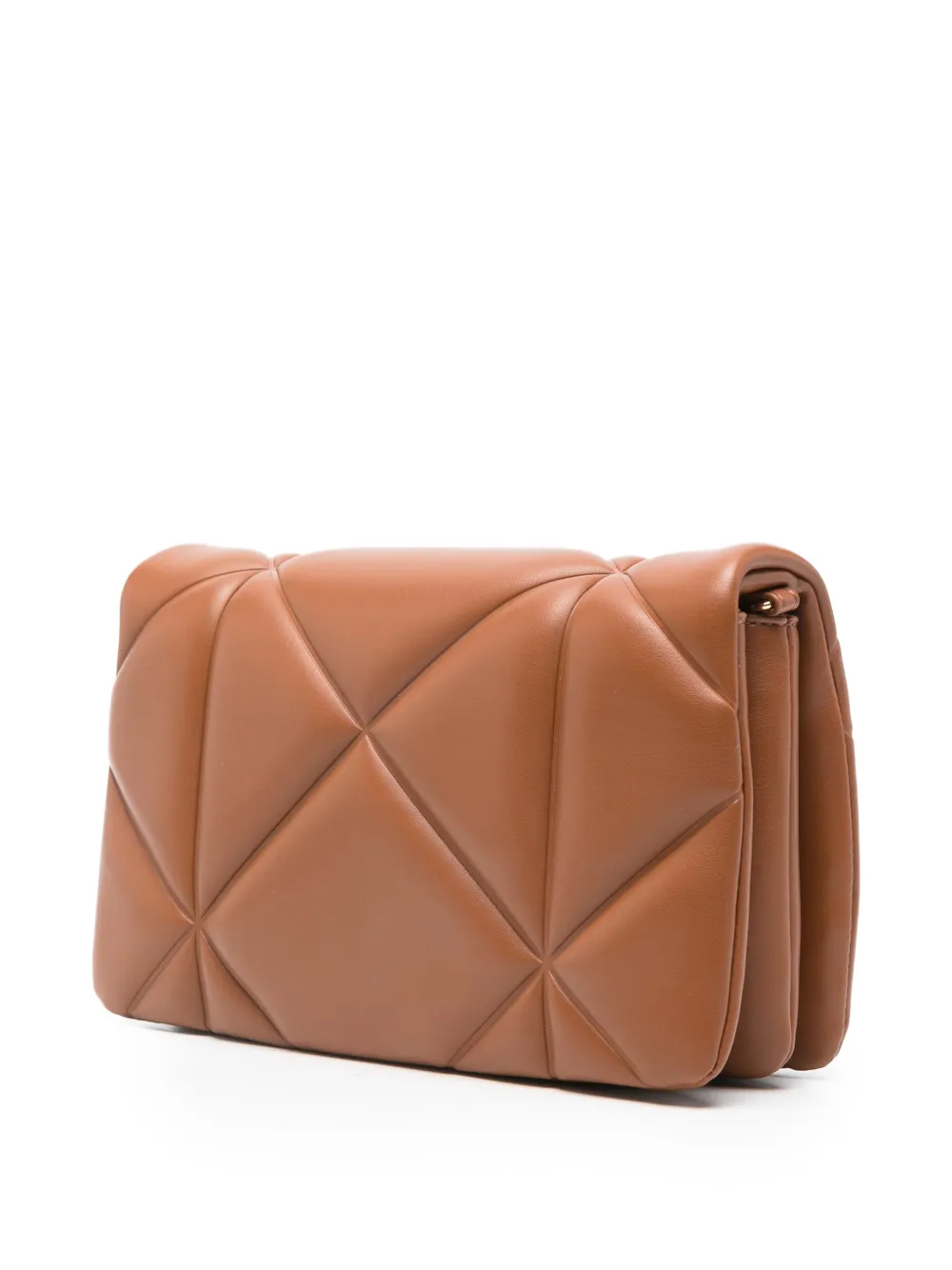 Love Moschino Gewatteerde crossbodytas met logo Bruin