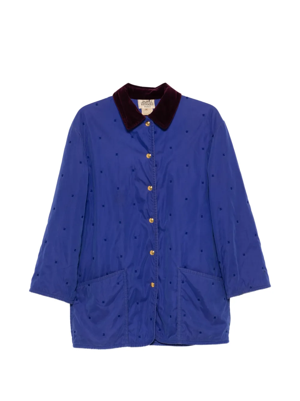 Hermès Pre-Owned Cappotto anni '90 - Blu
