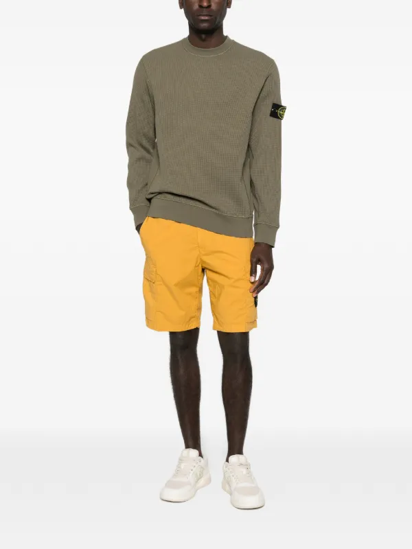 Stone Island Cargo Pocket Shorts | Yellow | FARFETCH