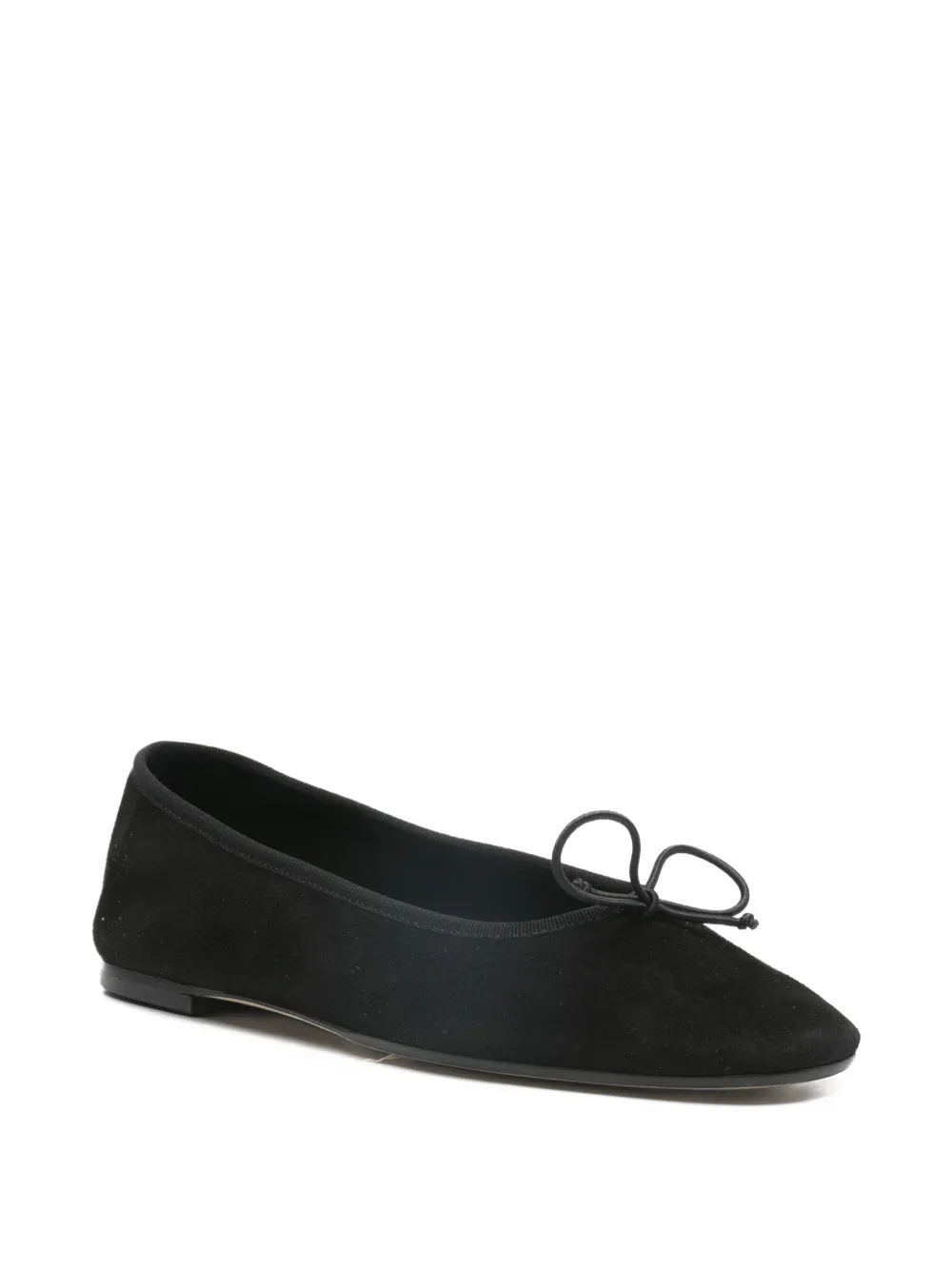 Aeyde Tiby bow ballet flats Zwart
