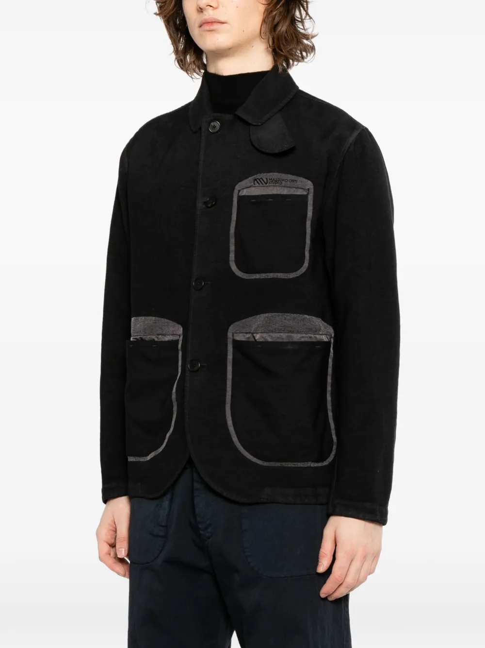 Massimo Osti Studio Buttoned Jacket - Black 