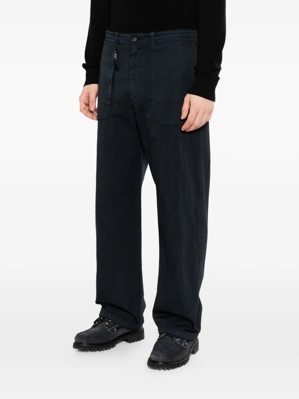  Massimo Osti Studio Patch Pocket Trousers - Blue 
