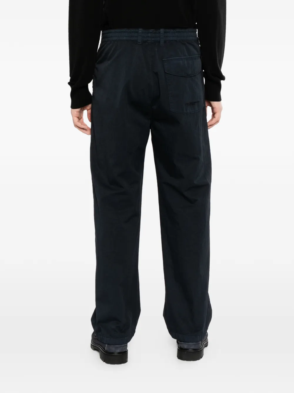 Massimo Osti Studio Broek met opgestikte zak Blauw