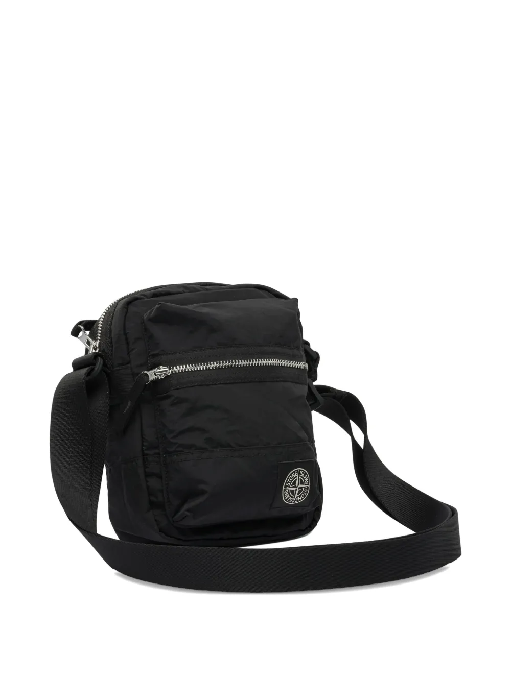 Stone Island nylon metal messenger bag - Zwart