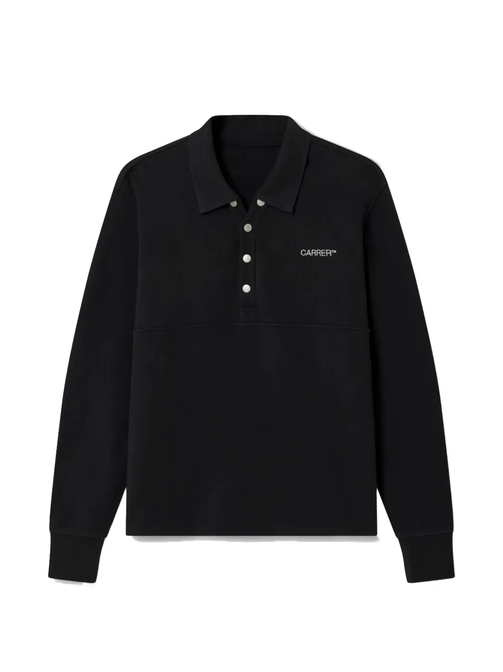 Carrer Val long-sleeve polo shirt – Black Carrer Val long-sleeve polo shirt – Black