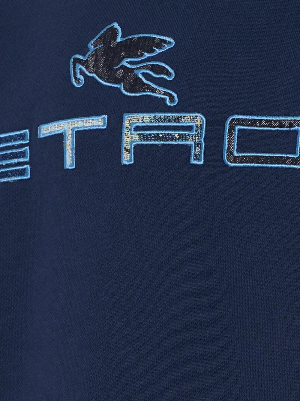  Etro Kids Logo Crew-neck Sweater - Blue 