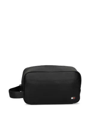 Michael Kors Necessaire Brooklyn Com Placa De Logo | Preto